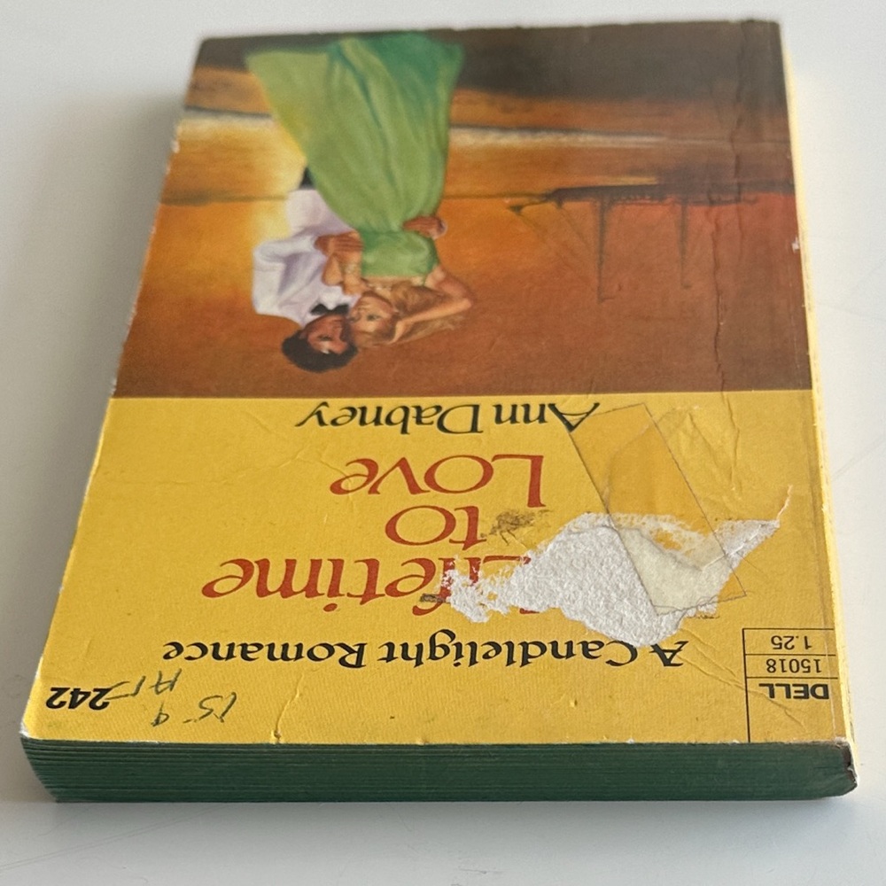 Vintage Romance Novel ‘A Lifetime to Love’ By Ann Dabney Paperback Book - Picture 4 of 8